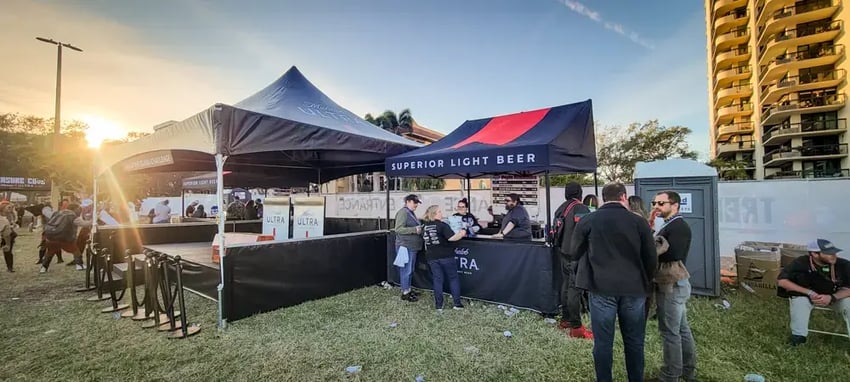 MONARCHSTOREFRONT and Frame Tent Activation for Michelob Ultra