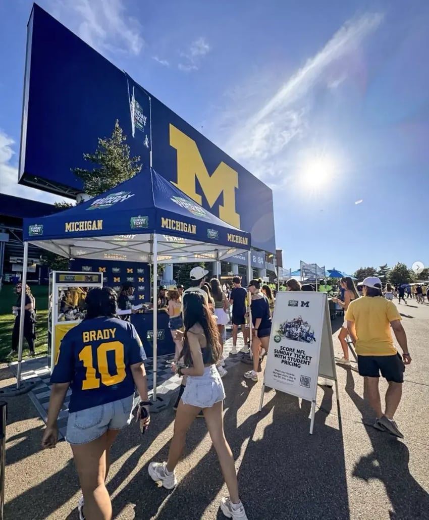 MONARCHHEX Tailgate Tent at the University of Michigan