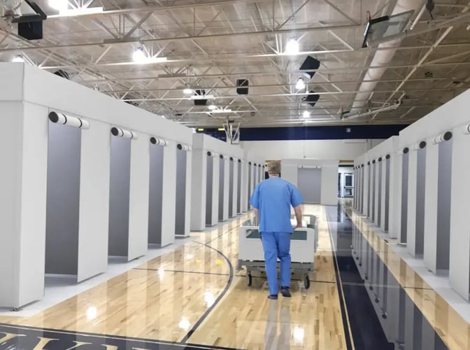 13X26 Medical Tent - Flat Roof