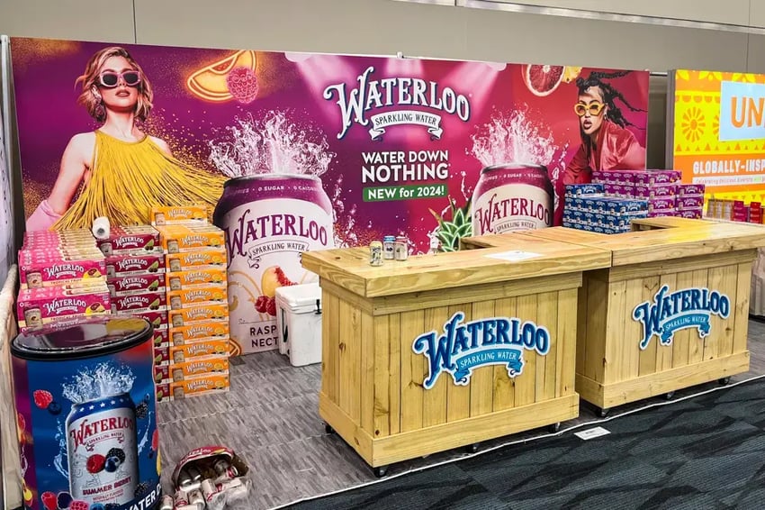 SEG Backdrop for Waterloo at a Trade Show