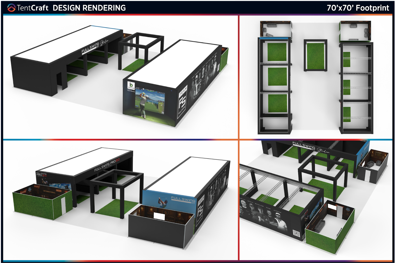 Full Swing Truss Rental Rendering