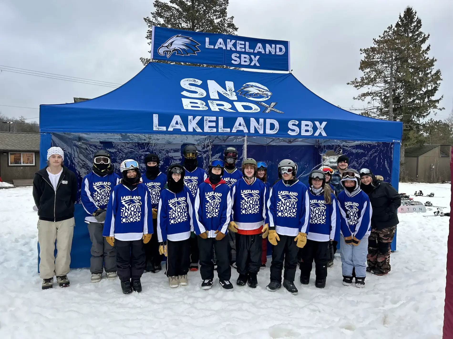 10x20 Team Tent for Lakeland Ski/Snowboard Team