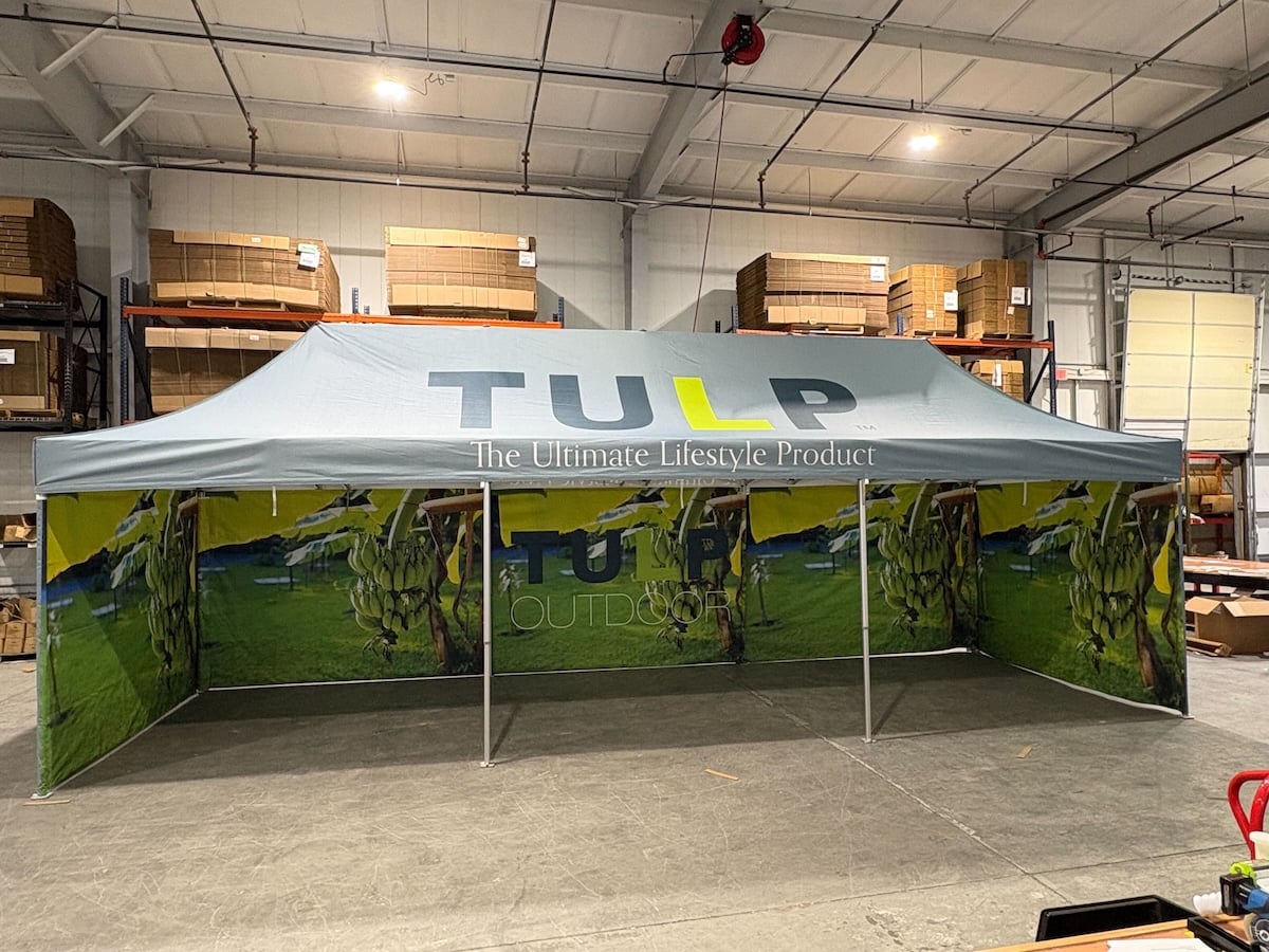 10'x30' MONARCHTENT Standard Peak - Custom Pop-Up Canopy Tent With Printed Walls