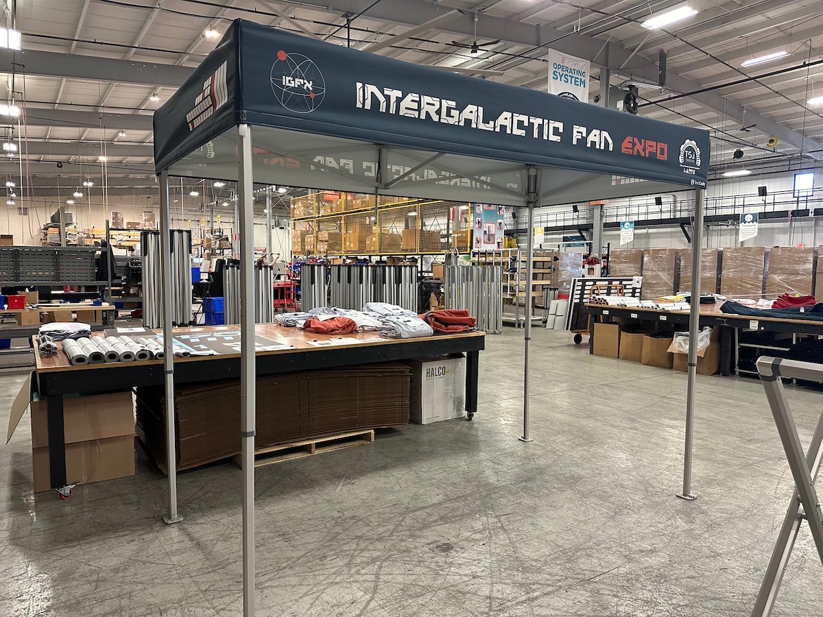 5'x10' Heavy-Duty Pop Up Canopy With Flat Top Roof - MONARCHFLATROOF