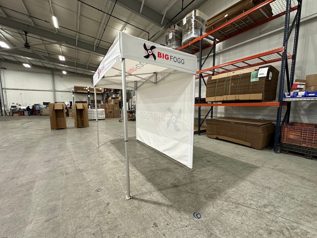 5'x10' MONARCHFLATROOF - Heavy-Duty Flat Top Pop Up Canopy Tent