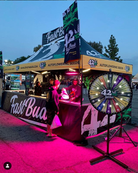 Custom 10x20 Canopy Tent for Fast Buds