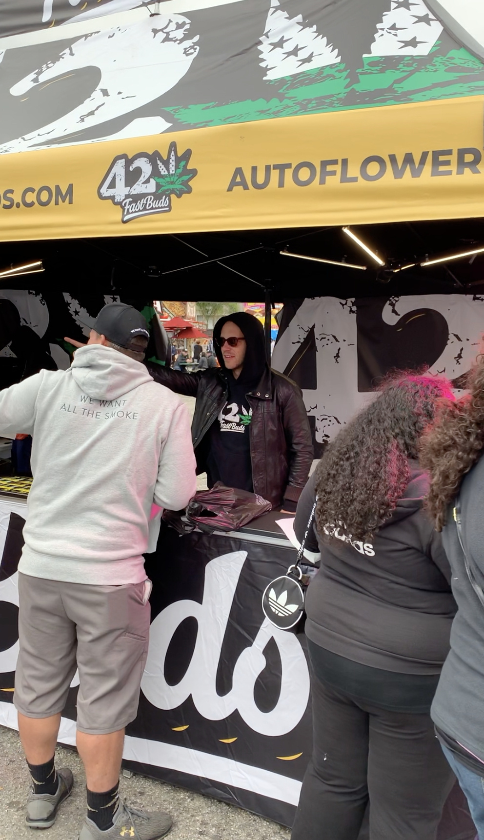 Custom 10x20 Canopy Tent for Fast Buds