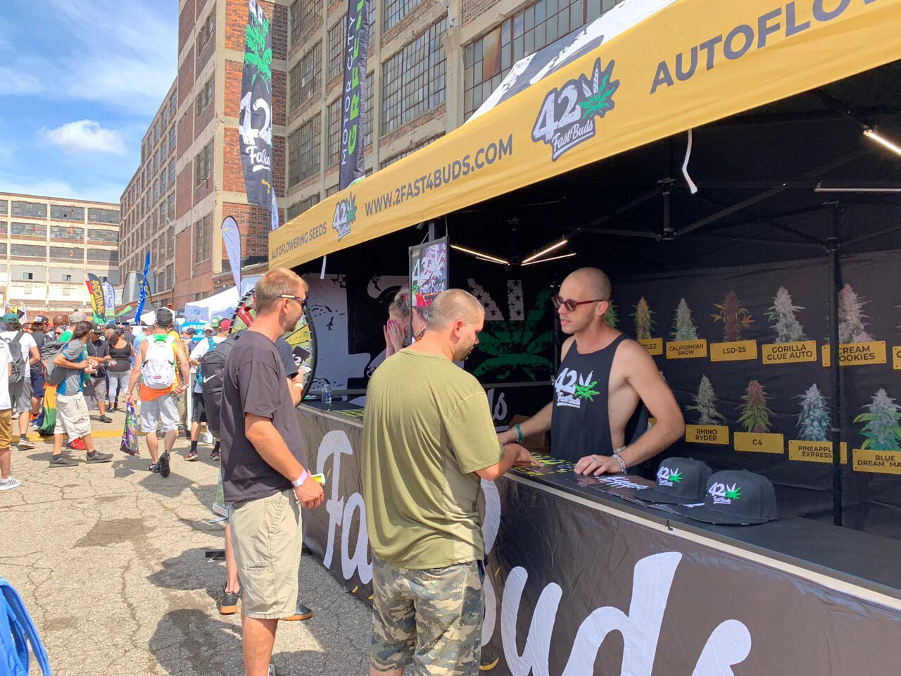 Custom 10x20 Canopy Tent for Fast Buds