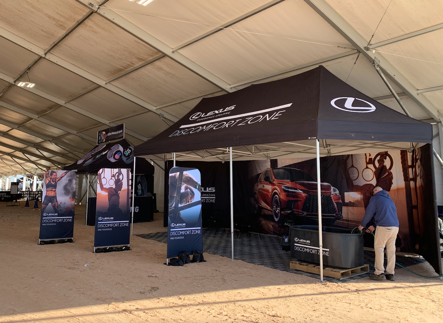 Lexus Discomfort Zone Tent At Spartan Races