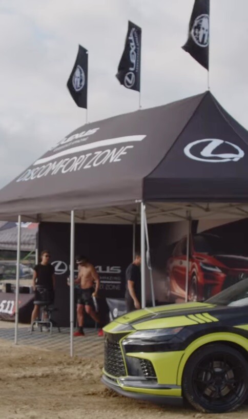 Lexus Discomfort Zone Tent At Spartan RacesAM