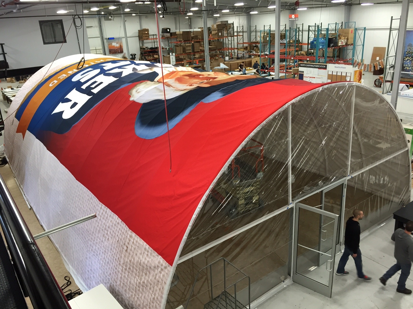 Quaker Oats Times Square Product Sampling Setup