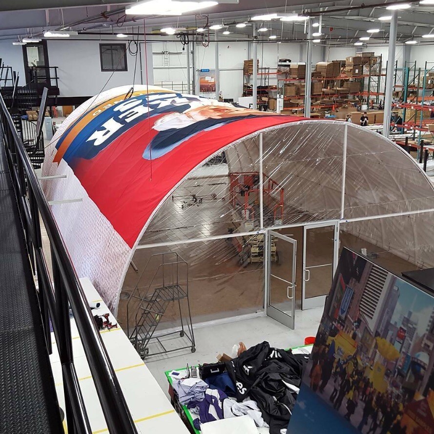 Quaker Oats Times Square Product Sampling Setup