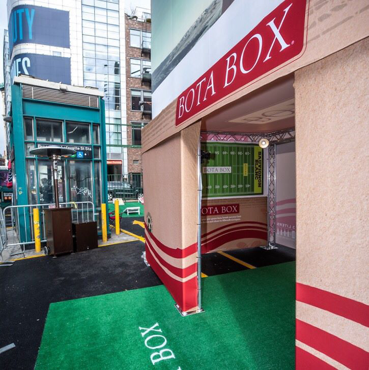 Bota Box Activation Truss Setup