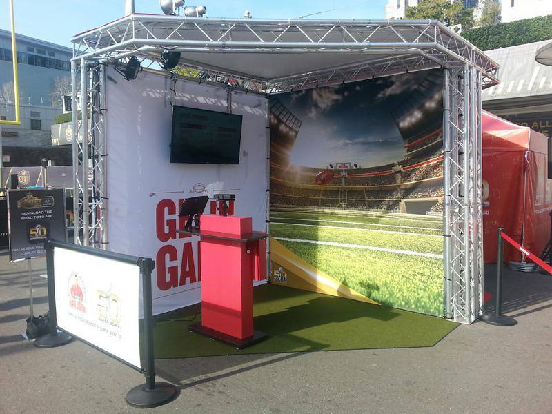 Papa Johns Super Bowl Activation Experiential Truss Display