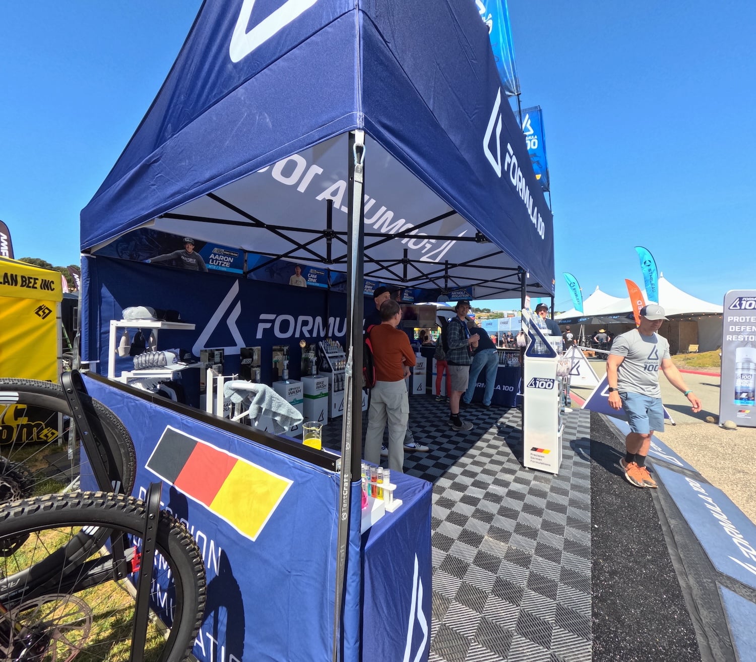 Custom Formula 100 10x20 Branded Tent Activation at Sea Otter 2026-1