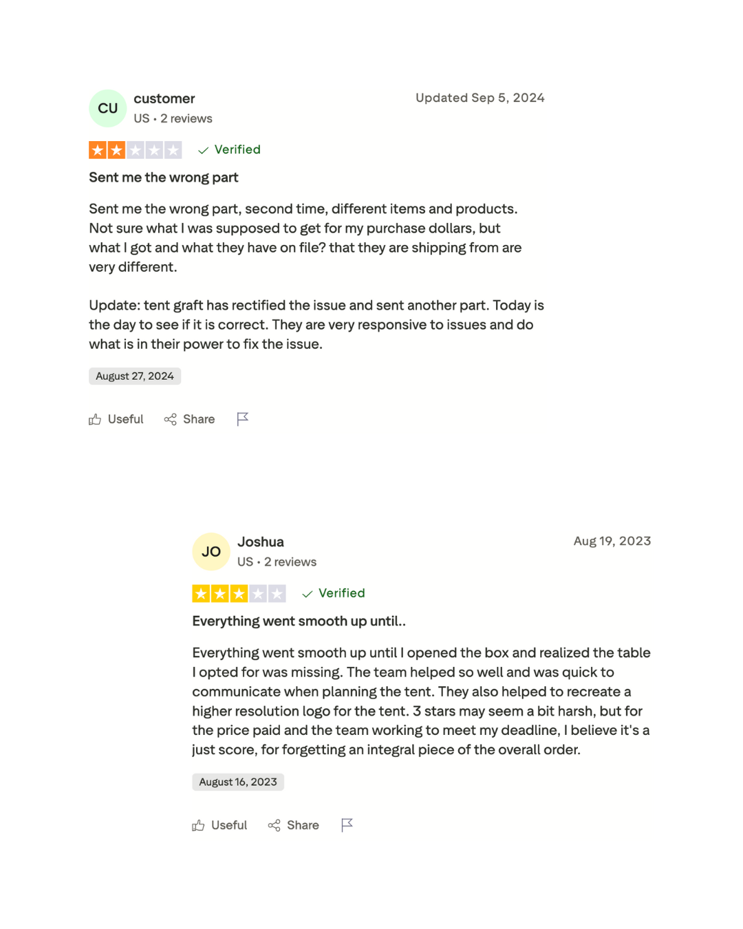 Customer Parts Reviews (Instagram Post (45)