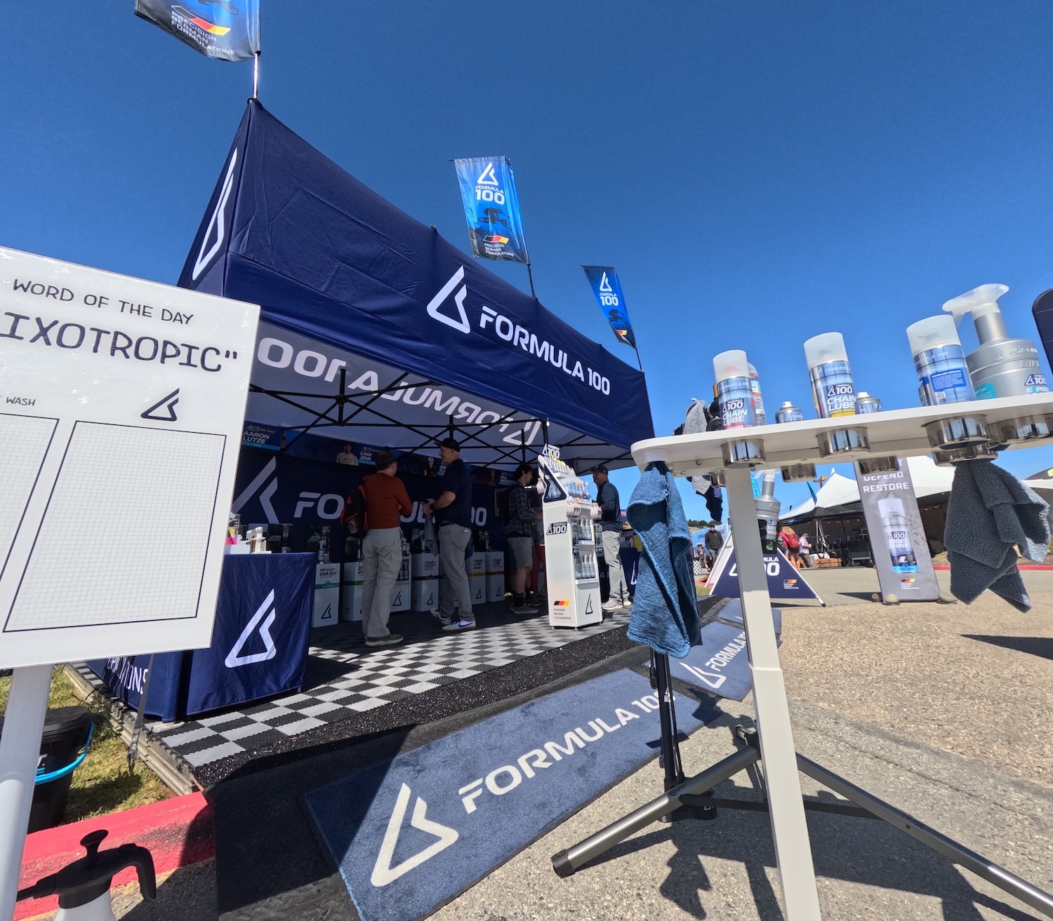 Formula 100 Sea Otter 2026 Custom Branded Tent Activation
