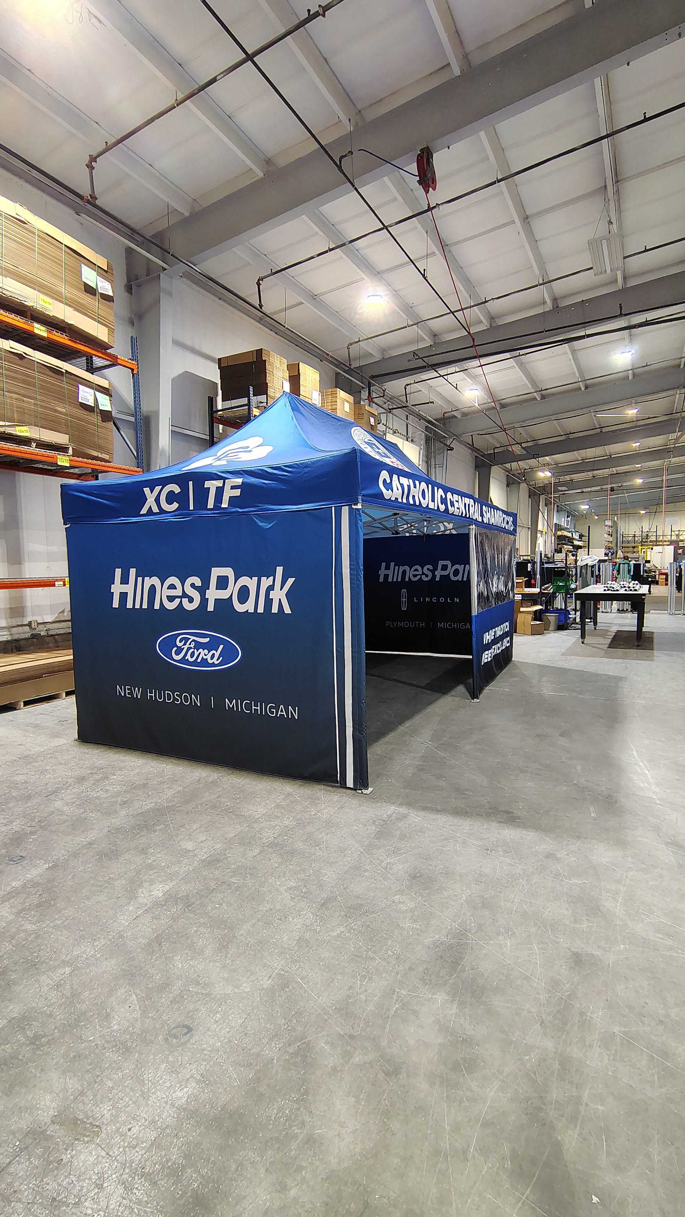 Team Tent Sponsorship Wall