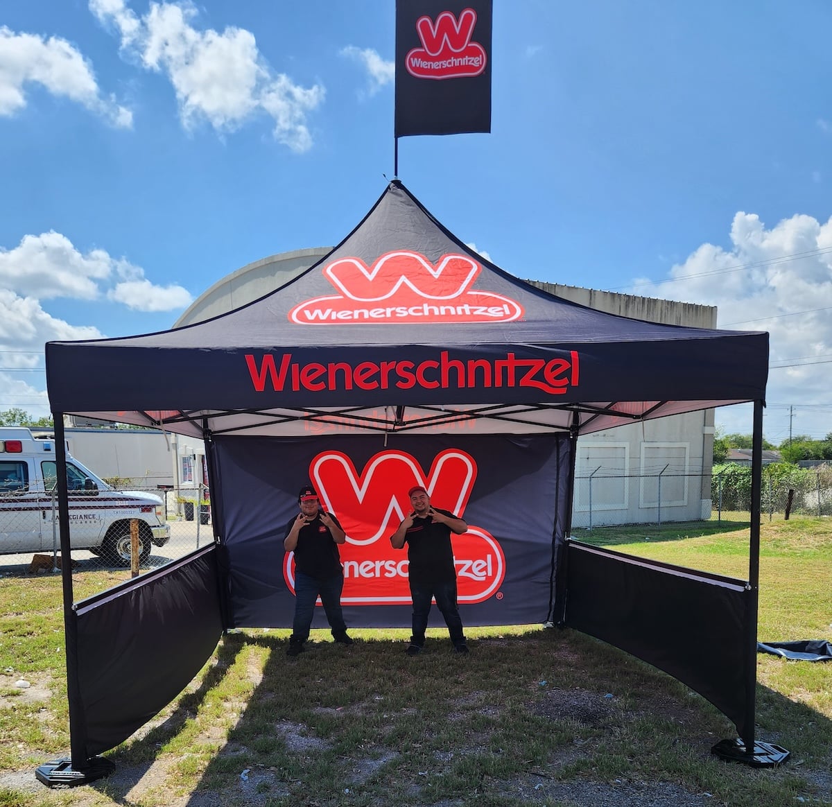 13'x13' Custom Pop-Up Tent - Black Frame