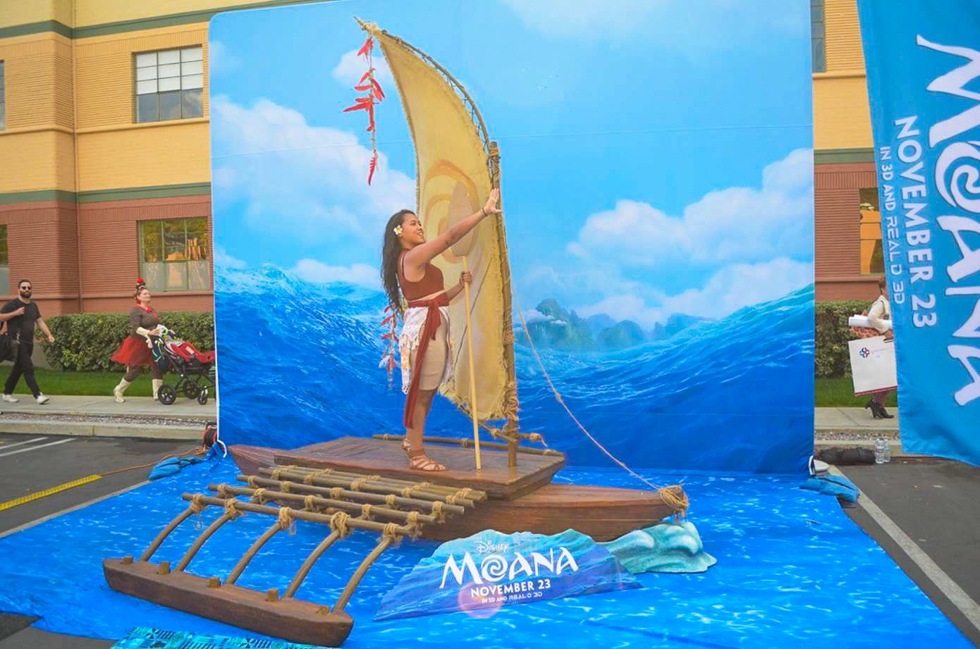 Custom Media Wall For Disney Moana Promotion