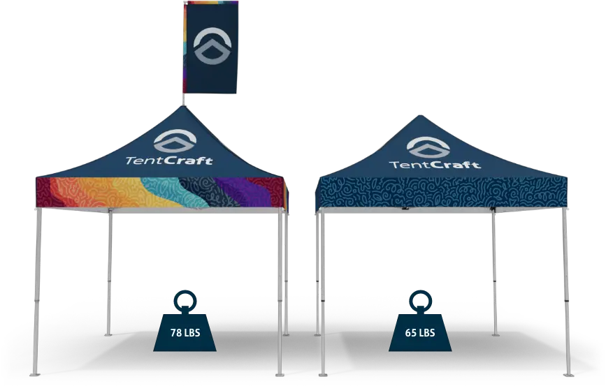 Comparing tent weight of MONARCHTENT and mightyTENT