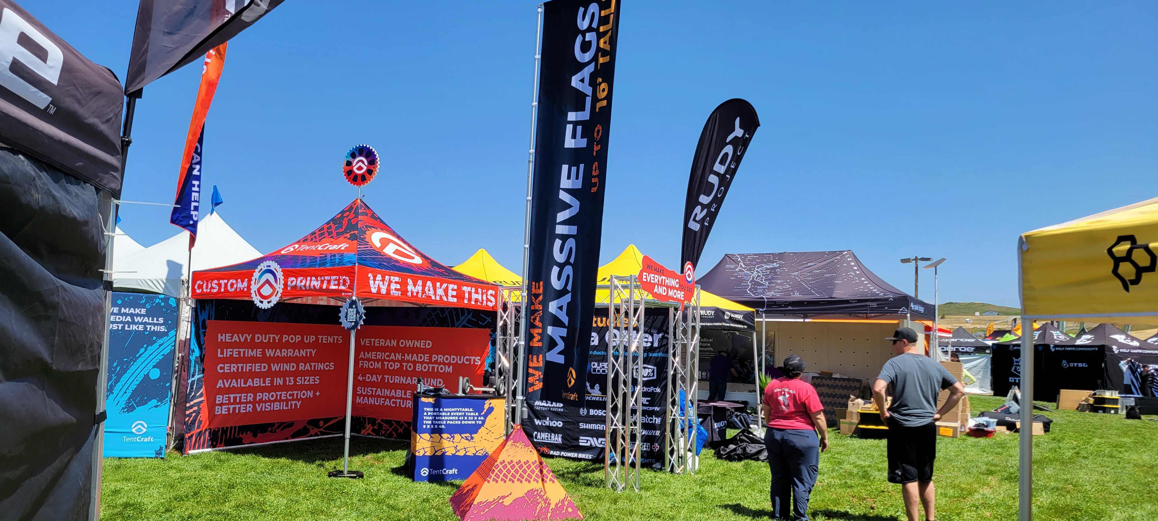 The Custom Tents Of The 2023 Sea Otter Classic