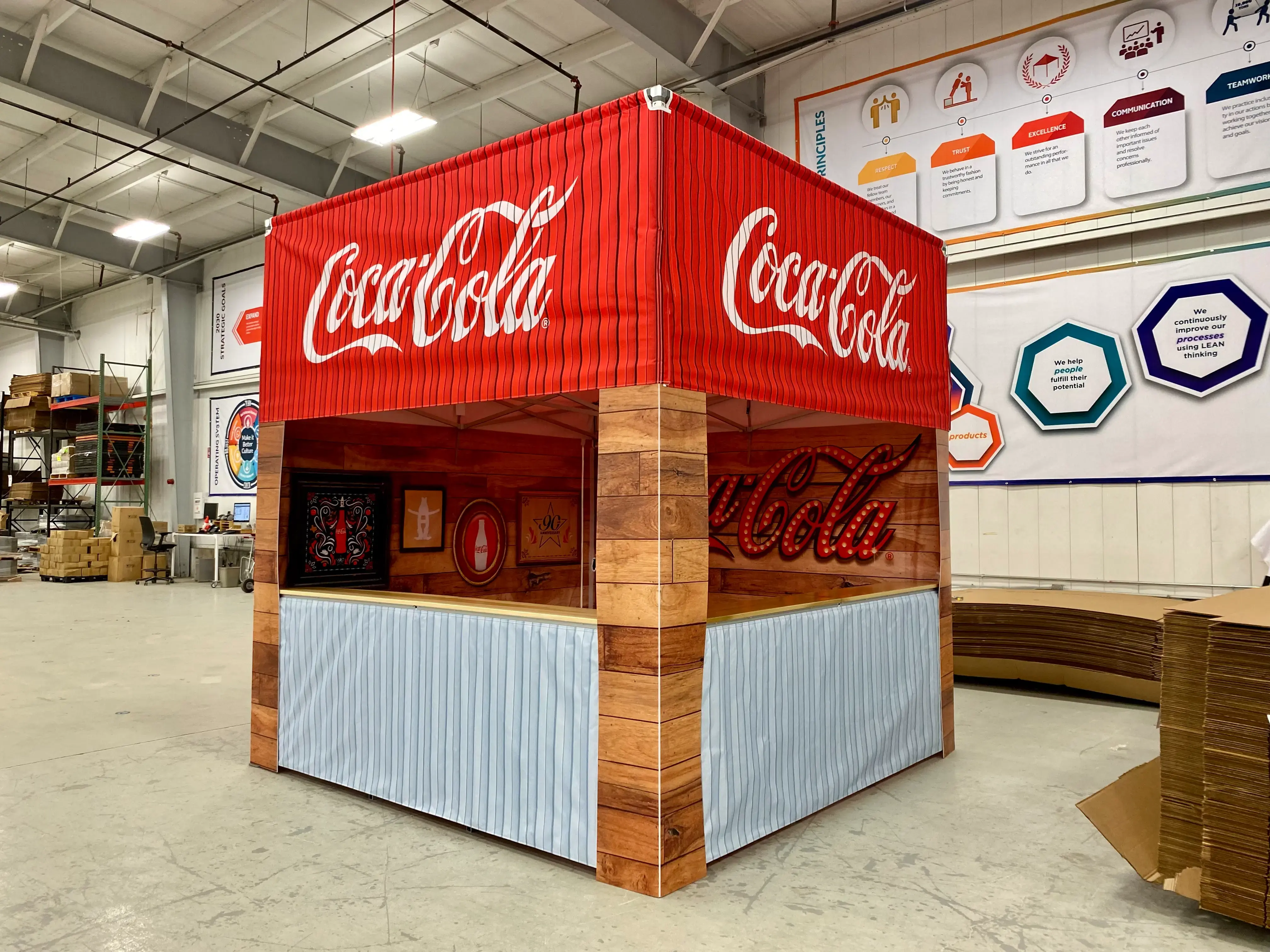 10x10 MONARCHTENT Cube for Coca Cola