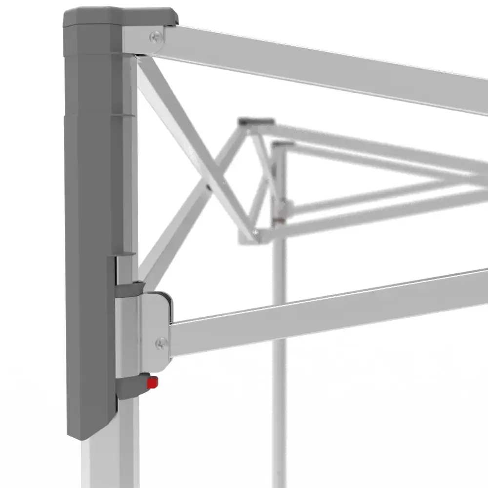 MONARCHTENT features a heavy-duty aluminum frame with an easy push-button release system.