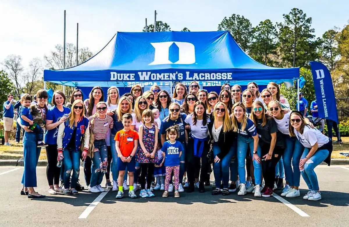 13'x26' Custom, Heavy-Duty Pop-Up Tent For Duke Women's Lacrosse