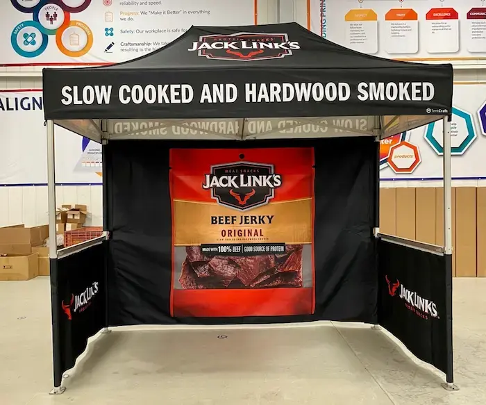 5'x10' Custom Pop-Up Tent - Heavy-duty Aluminum Frame