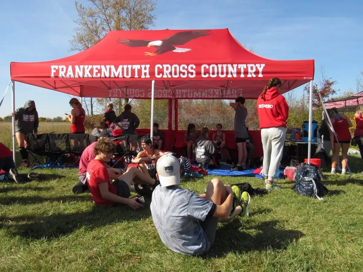 Frankenmuth's Track and Cross Country Team Canopy Tent