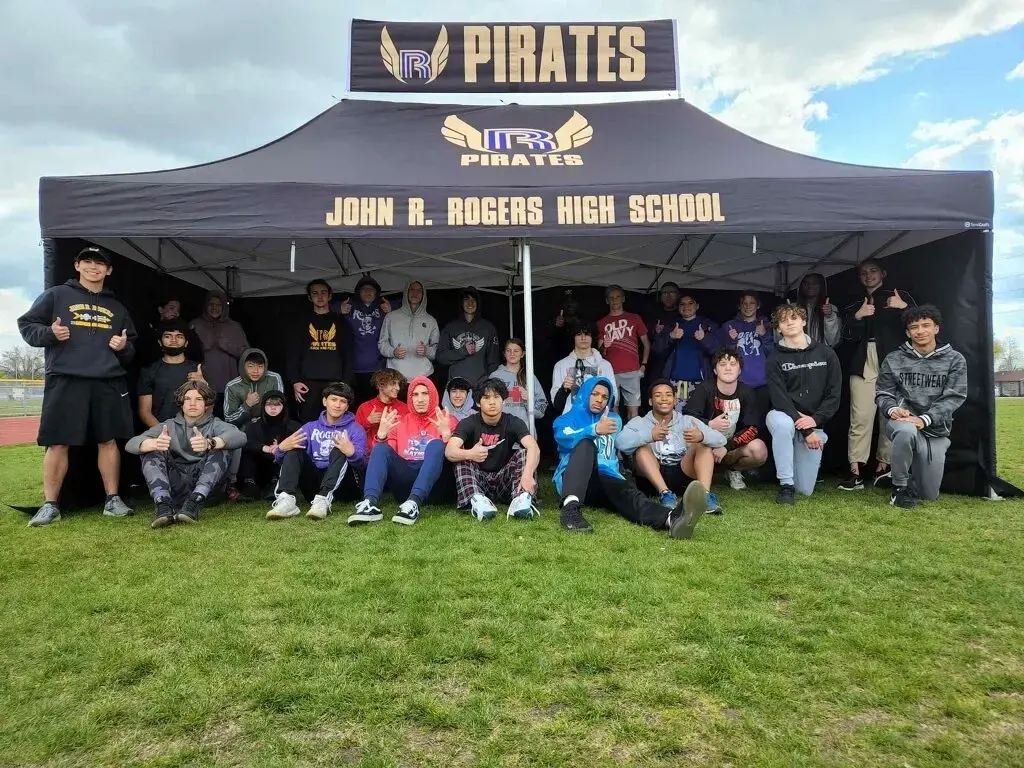 Rogers High School Track Team's 10x20 Custom MONARCHTENT