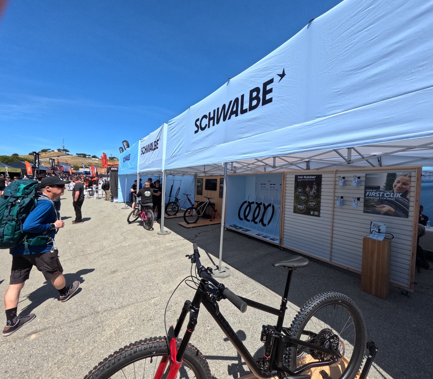 Schwalbe Sea Otter 2026 Heavy Duty Pop Up Tents Activation For Cycling Displays