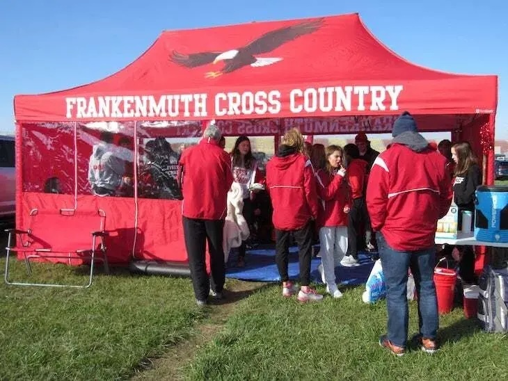 Frankenmuth Cross Country 10x20 MONARCHTENT Track and Cross Country With Walls On