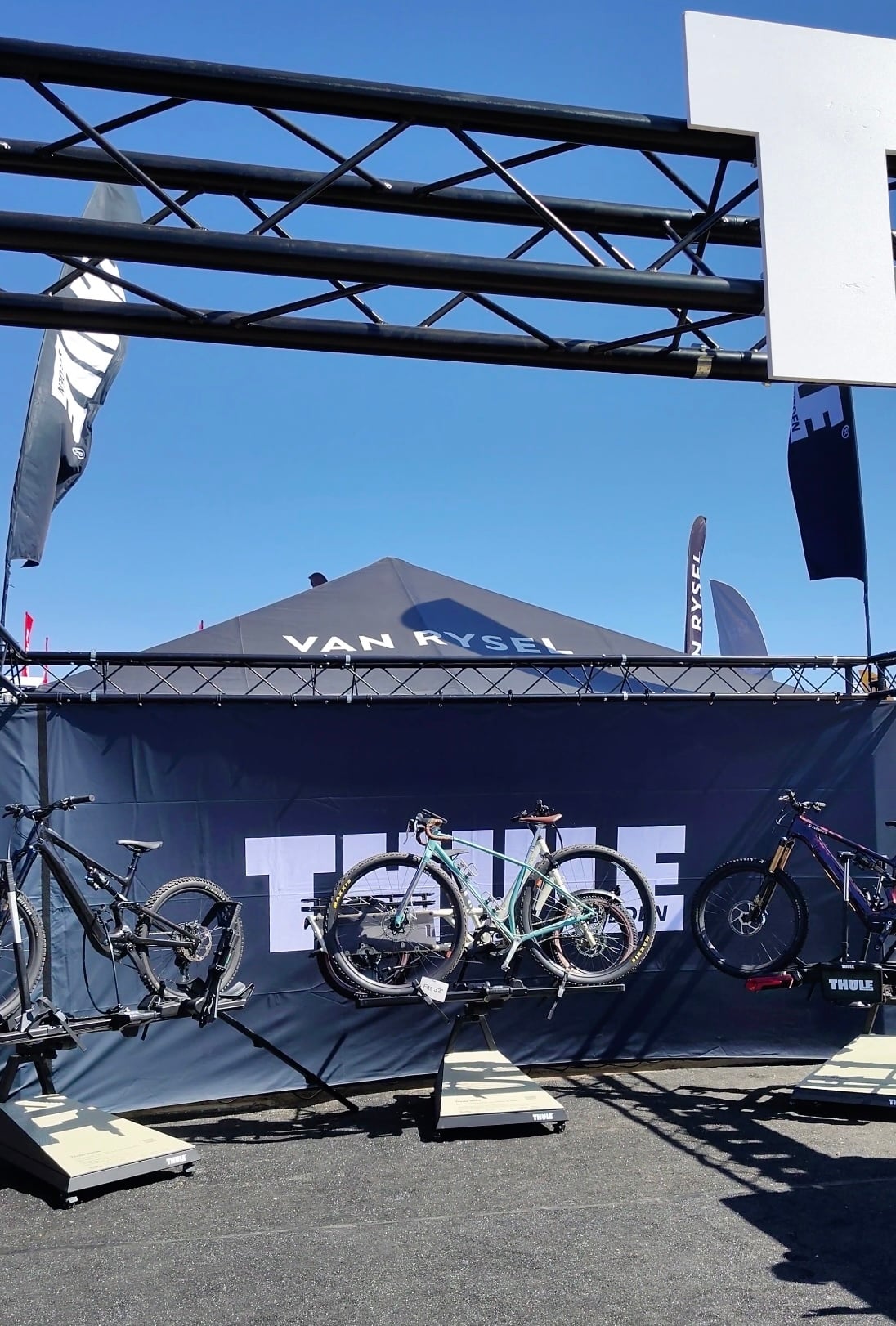 Thule Product Display in 20x20 Truss Showroom