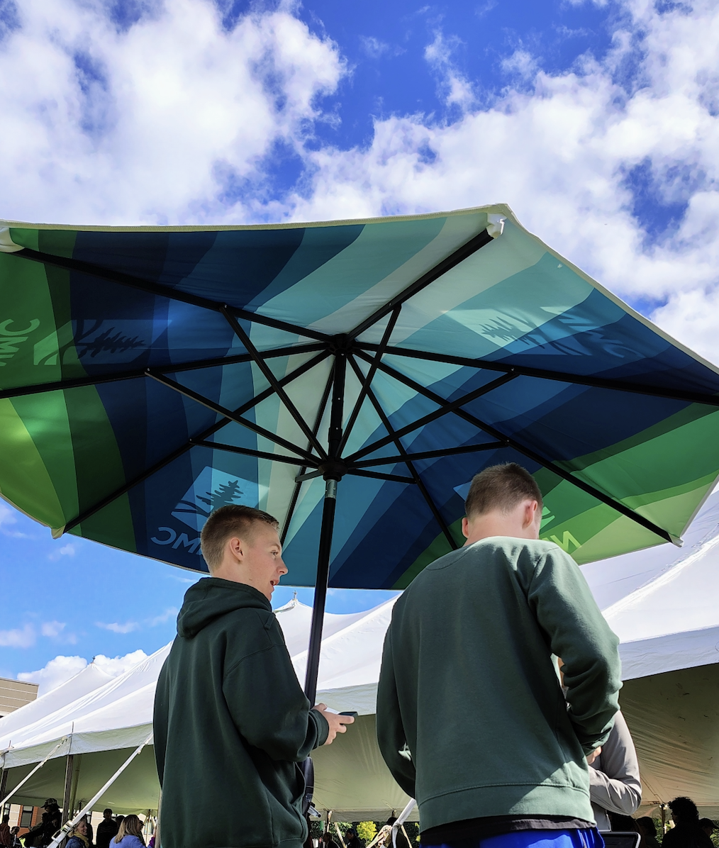 Underside of Printed Event Umbrella