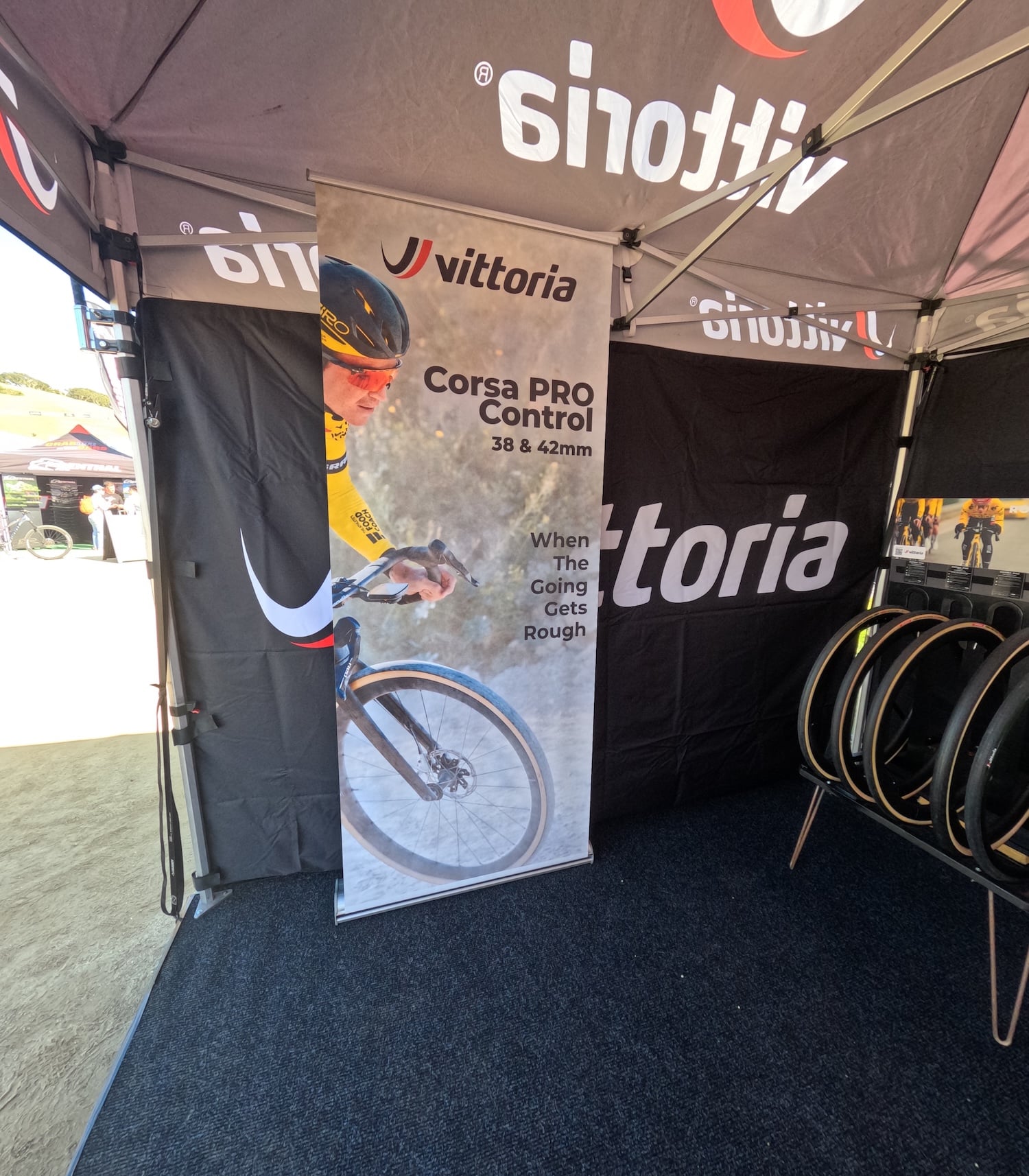 Vittoria Sea Otter Activation Custom Walls and Banners for Cycling Tires