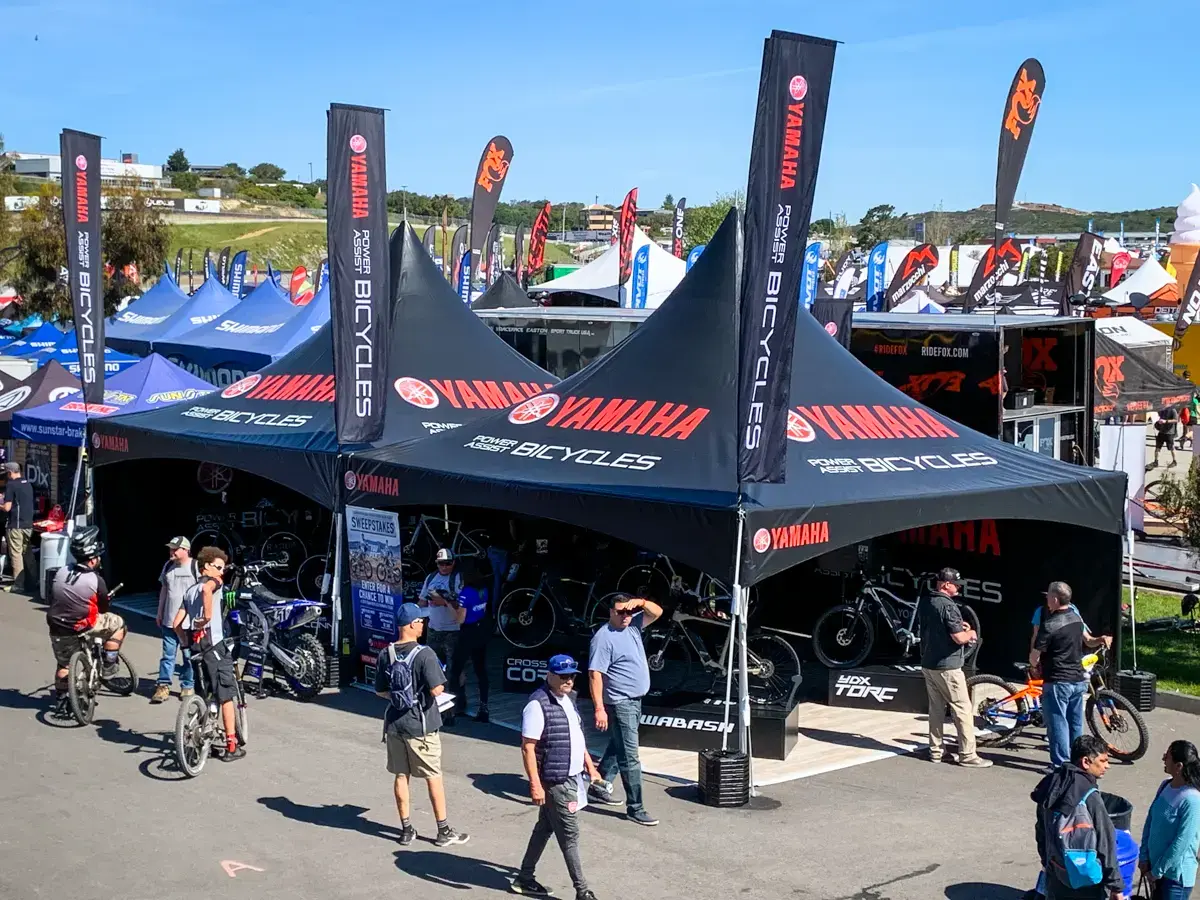 20x20 E-Series Frame Tents for Yamaha E-Bikes